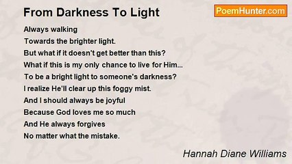 Hannah Diane Williams - From Darkness To Light