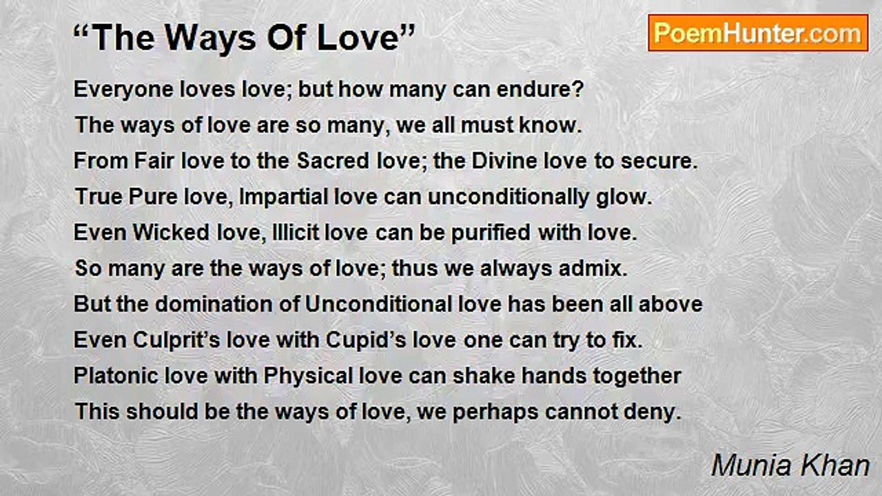 Munia Khan - “The Ways Of Love”