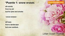 Lillian Susan Thomas - *Puente 1: snow erases