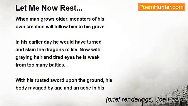 (brief renderings) Joe Fazio - Let Me Now Rest...