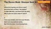 John Keats - The Devon Maid: Stanzas Sent In A Letter To B. R. Haydon