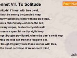 John Keats - Sonnet VII. To Solitude