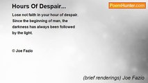 (brief renderings) Joe Fazio - Hours Of Despair...