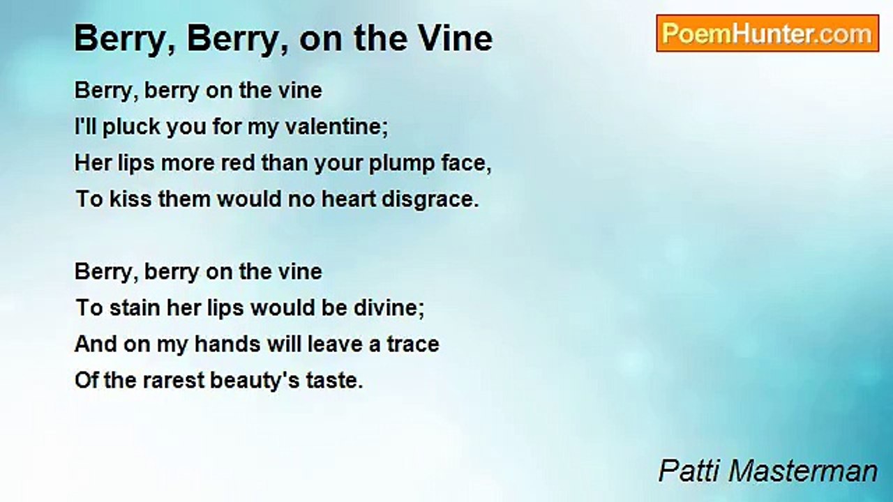 Patti Masterman - Berry, Berry, on the Vine