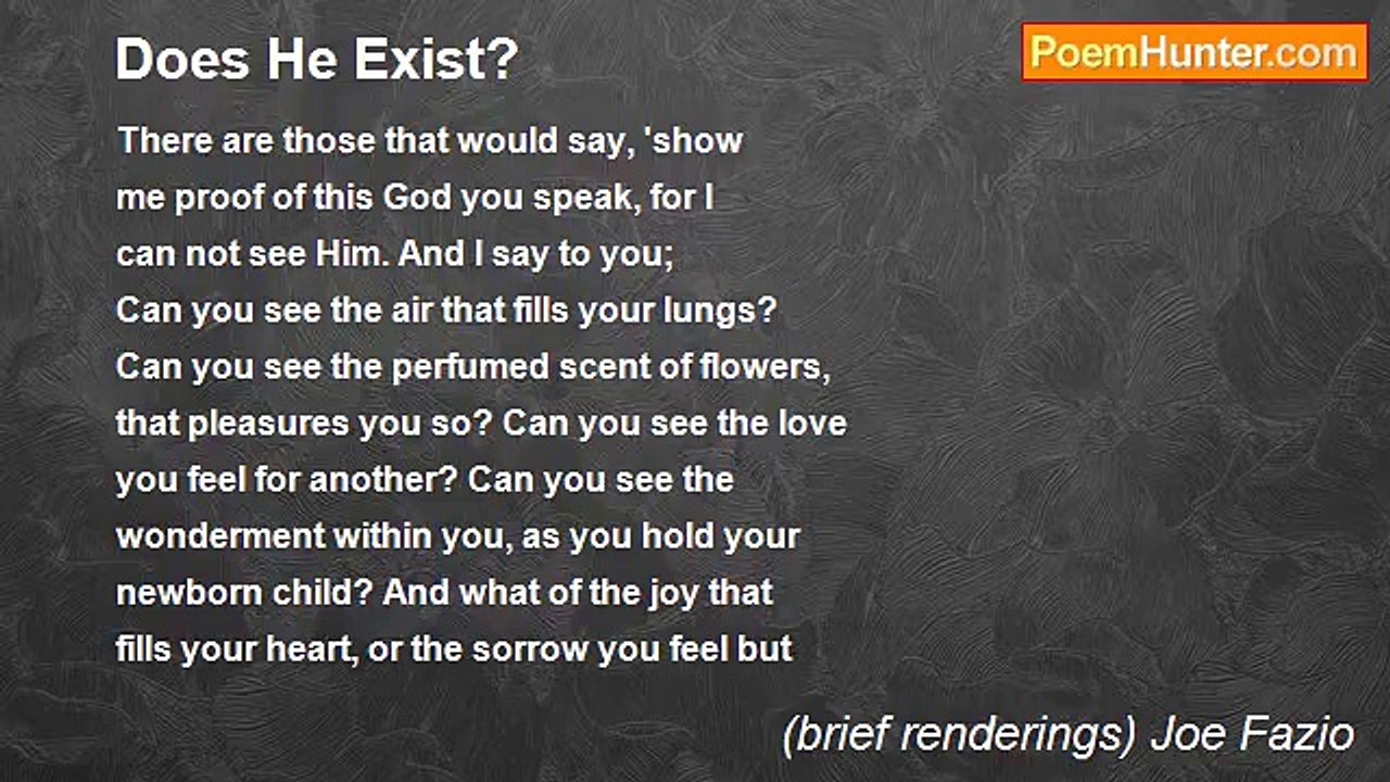 (brief renderings) Joe Fazio - Does He Exist?