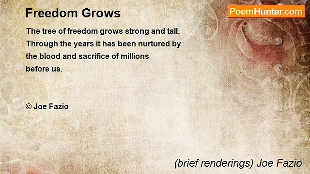 (brief renderings) Joe Fazio - Freedom Grows