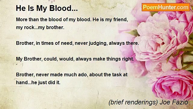 (brief renderings) Joe Fazio - He Is My Blood...
