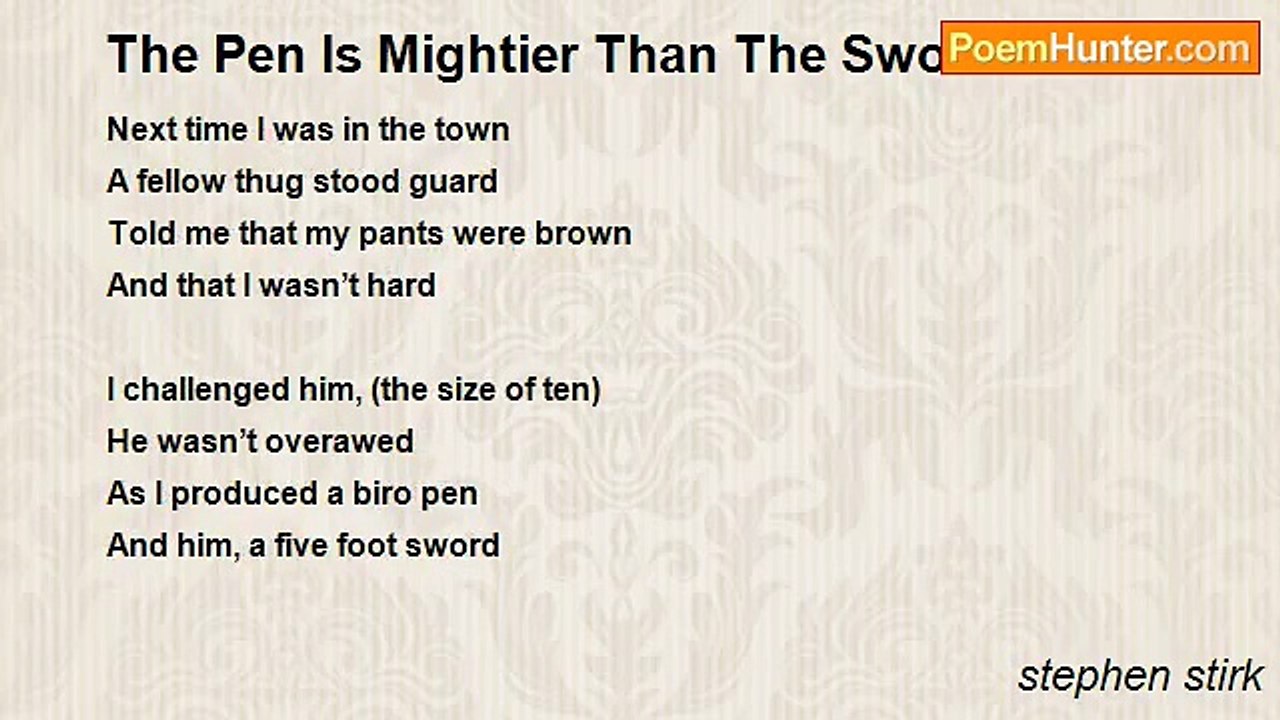 stephen stirk - The Pen Is Mightier Than The Sword