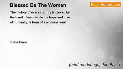 (brief renderings) Joe Fazio - Blessed Be The Women