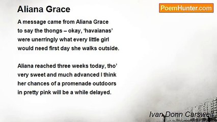 Ivan Donn Carswell - Aliana Grace