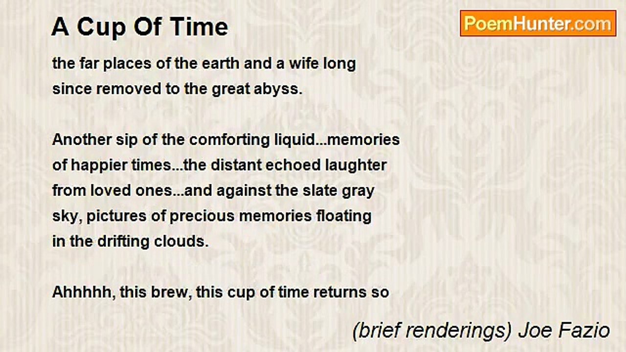 (brief renderings) Joe Fazio - A Cup Of Time