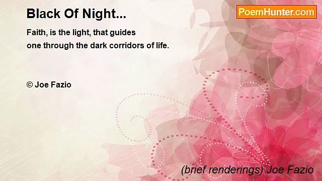 (brief renderings) Joe Fazio - Black Of Night...