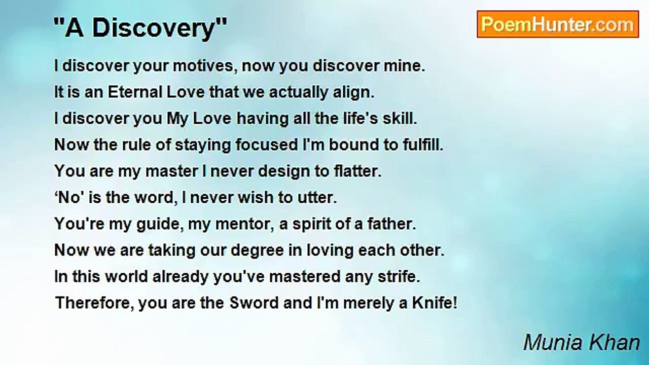 Munia Khan - "A Discovery''