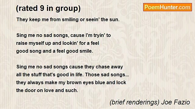 (brief renderings) Joe Fazio - (rated 9 in group)