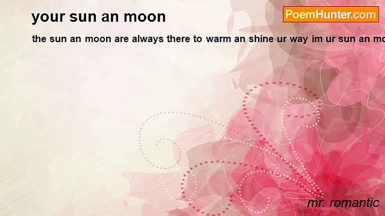 mr. romantic - your sun an moon