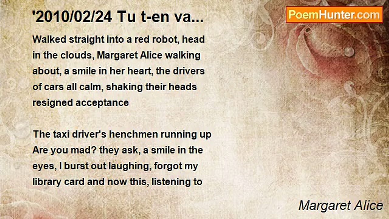 Margaret Alice - '2010/02/24 Tu t-en va...