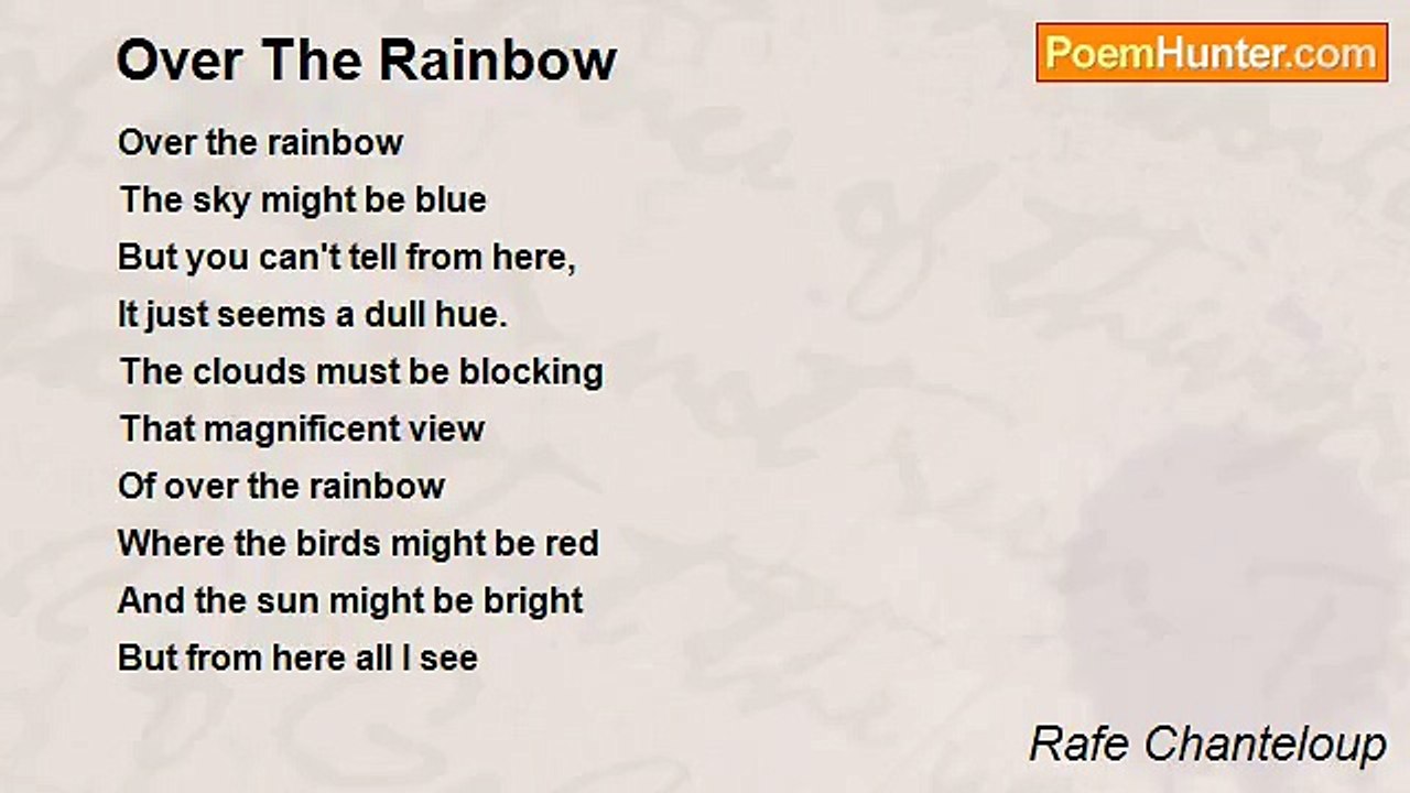 Rafe Chanteloup - Over The Rainbow