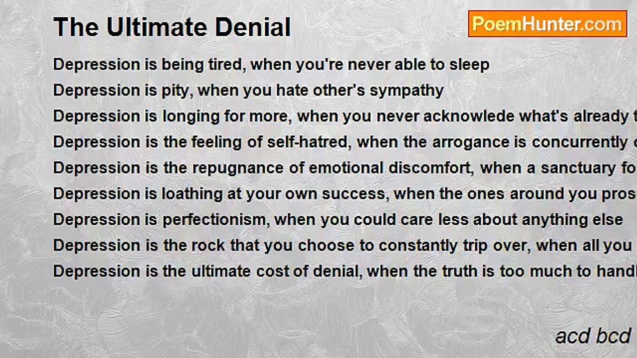 acd bcd - The Ultimate Denial