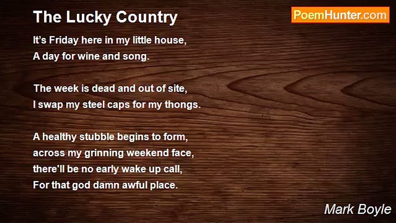 Mark Boyle - The Lucky Country