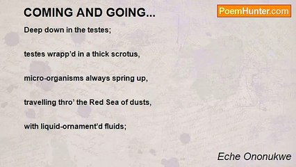 Eche Ononukwe - COMING AND GOING...