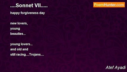 Atef Ayadi - ....Sonnet VII.....