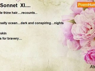 Atef Ayadi - ....Sonnet  XI....