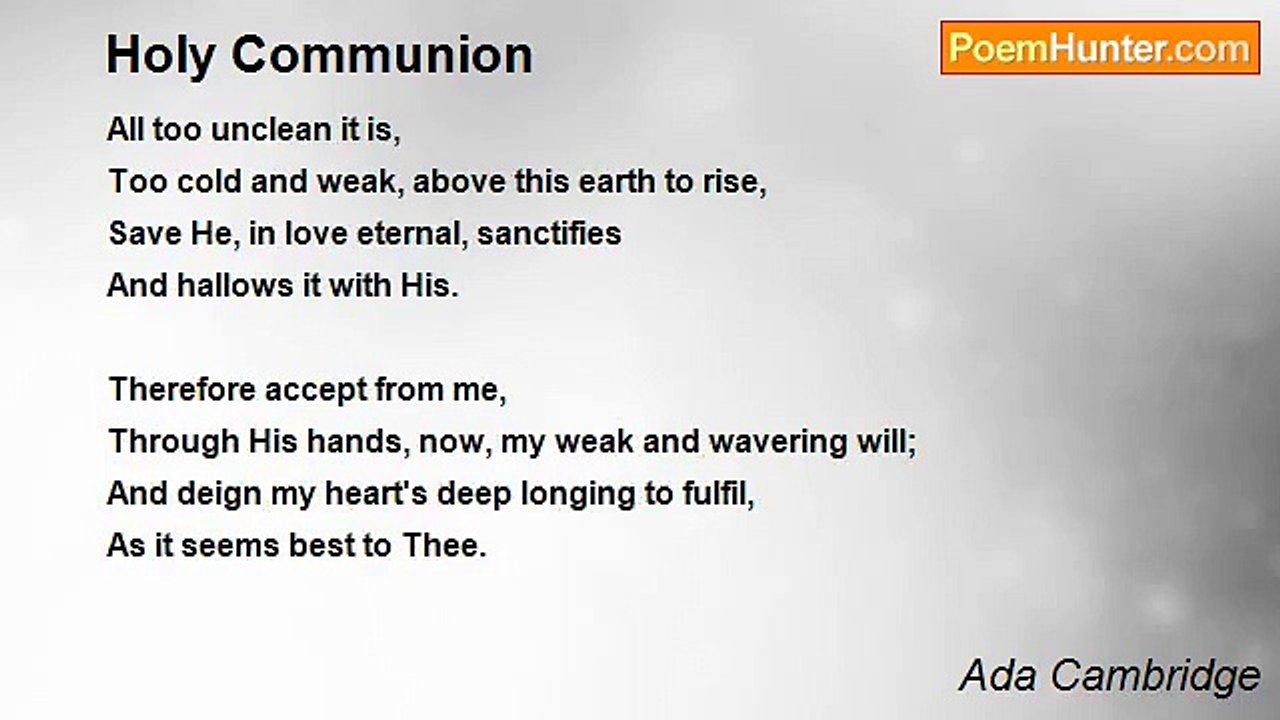 Ada Cambridge - Holy Communion