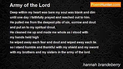 hannah brandeberry - Army of the Lord