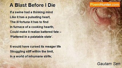 Gautam Sen - A Blast Before I Die