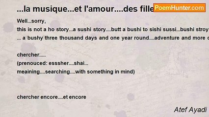 Atef Ayadi - ...la musique...et l'amour....des filles....