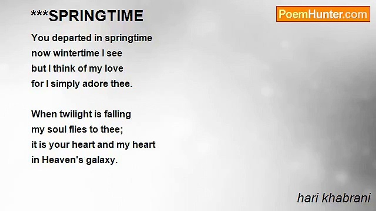 hari khabrani - ***SPRINGTIME