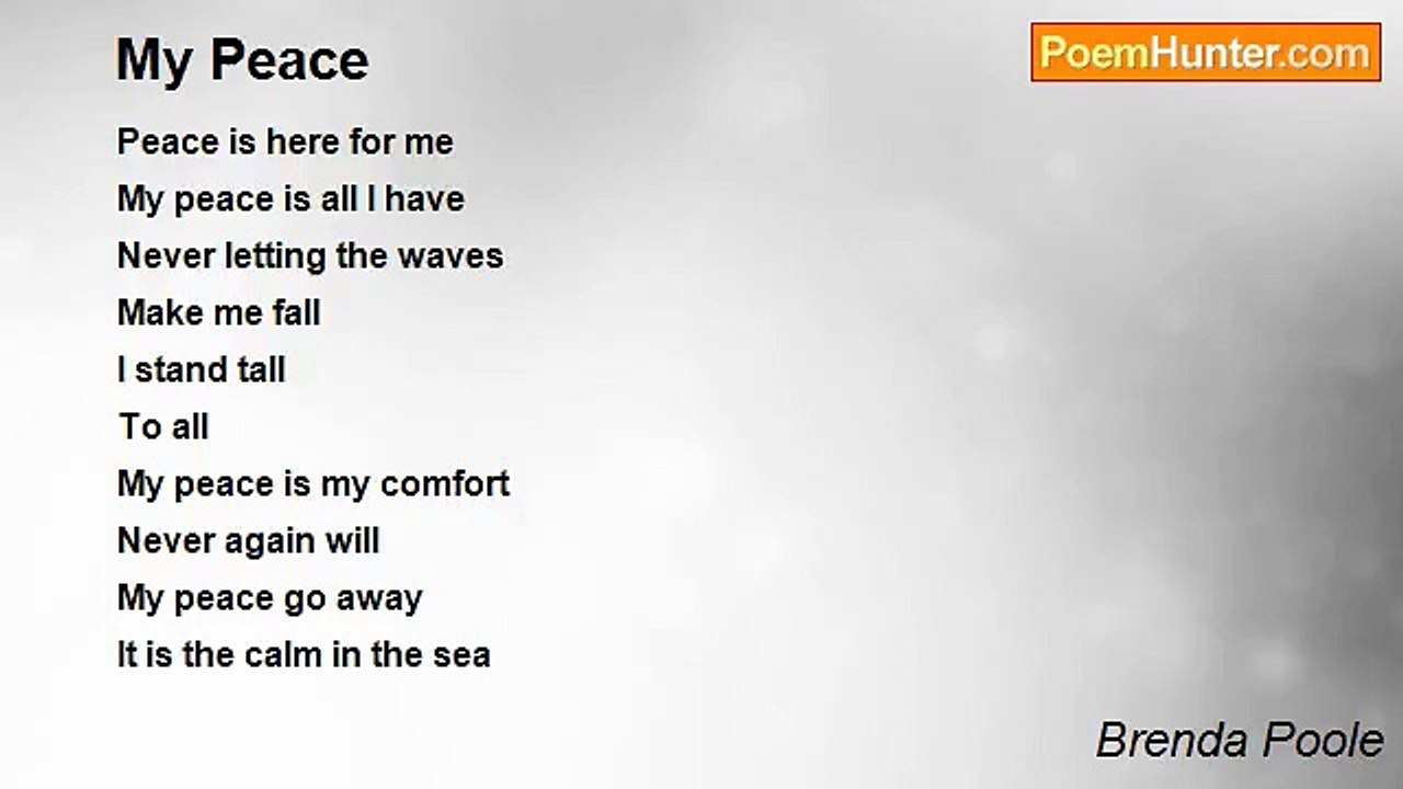 Brenda Poole - My Peace