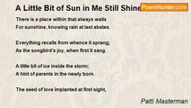 Patti Masterman - A Little Bit of Sun in Me Still Shines