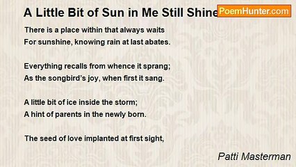 Patti Masterman - A Little Bit of Sun in Me Still Shines