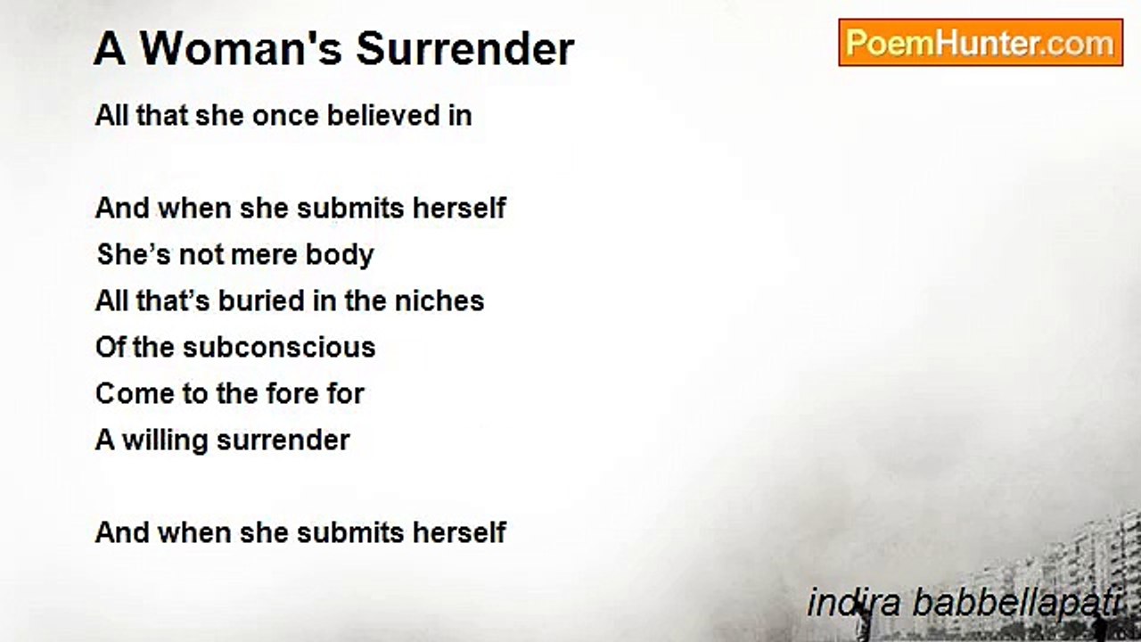 indira babbellapati - A Woman's Surrender