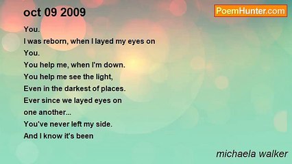 michaela walker - oct 09 2009