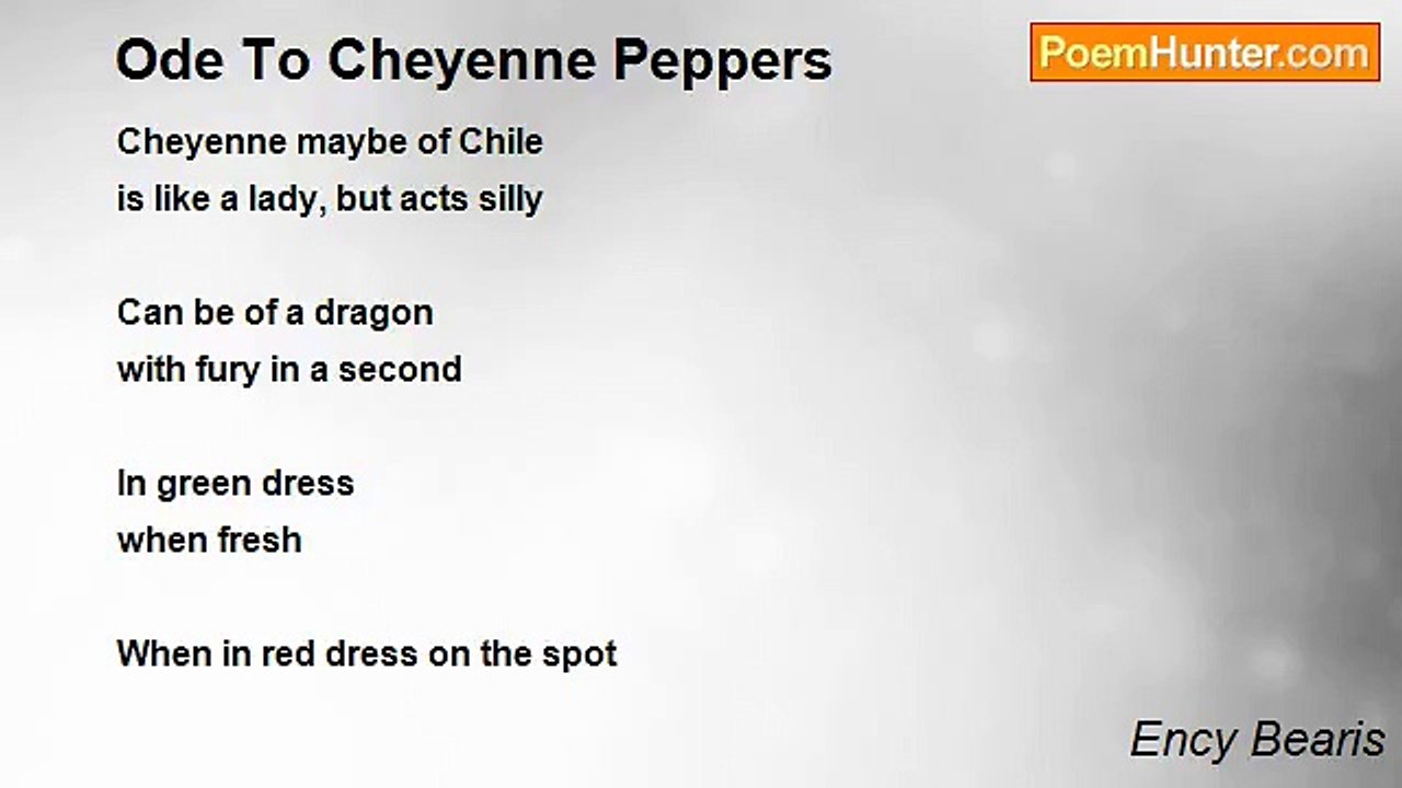 Ency Bearis - Ode To Cheyenne Peppers