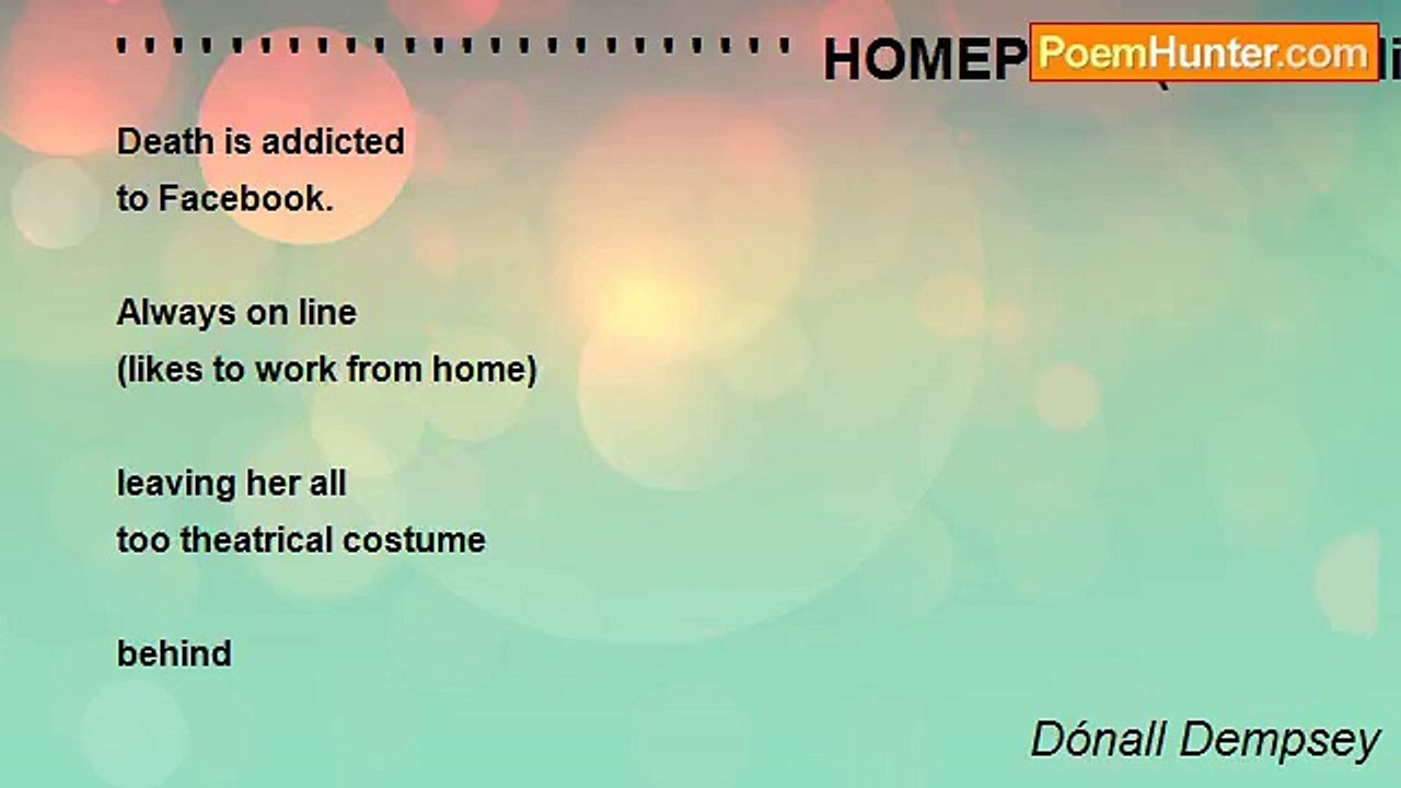 Dónall Dempsey - ' ' ' ' ' ' ' ' ' ' ' ' ' ' ' ' ' ' ' ' ' ' ' '  HOMEPAGE(for Onelia)