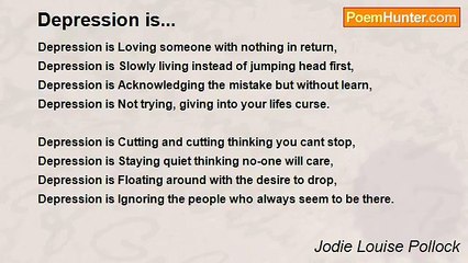 Jodie Louise Pollock - Depression is...