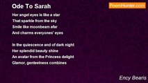 Ency Bearis - Ode To Sarah