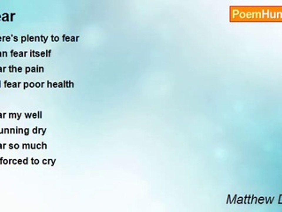 Matthew Densley - Fear