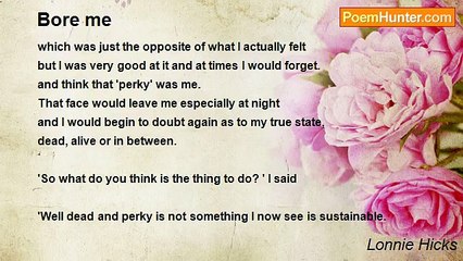 Lonnie Hicks - Bore me