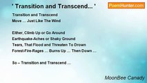 MoonBee Canady - ' Transition and Transcend... '