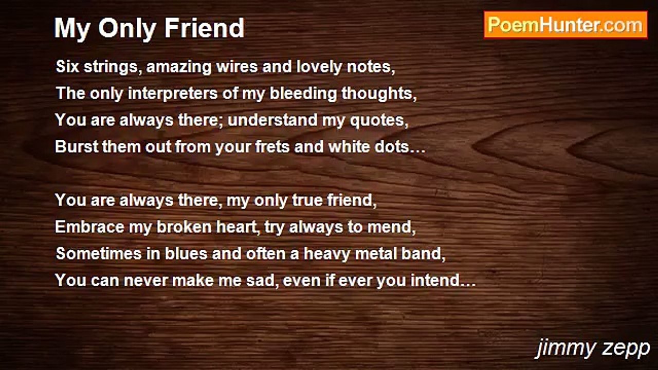 jimmy zepp - My Only Friend