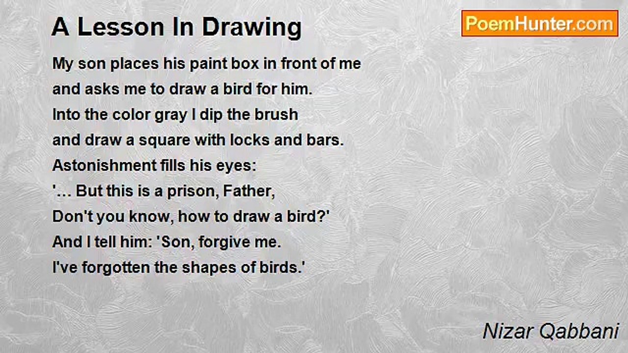 Nizar Qabbani - A Lesson In Drawing