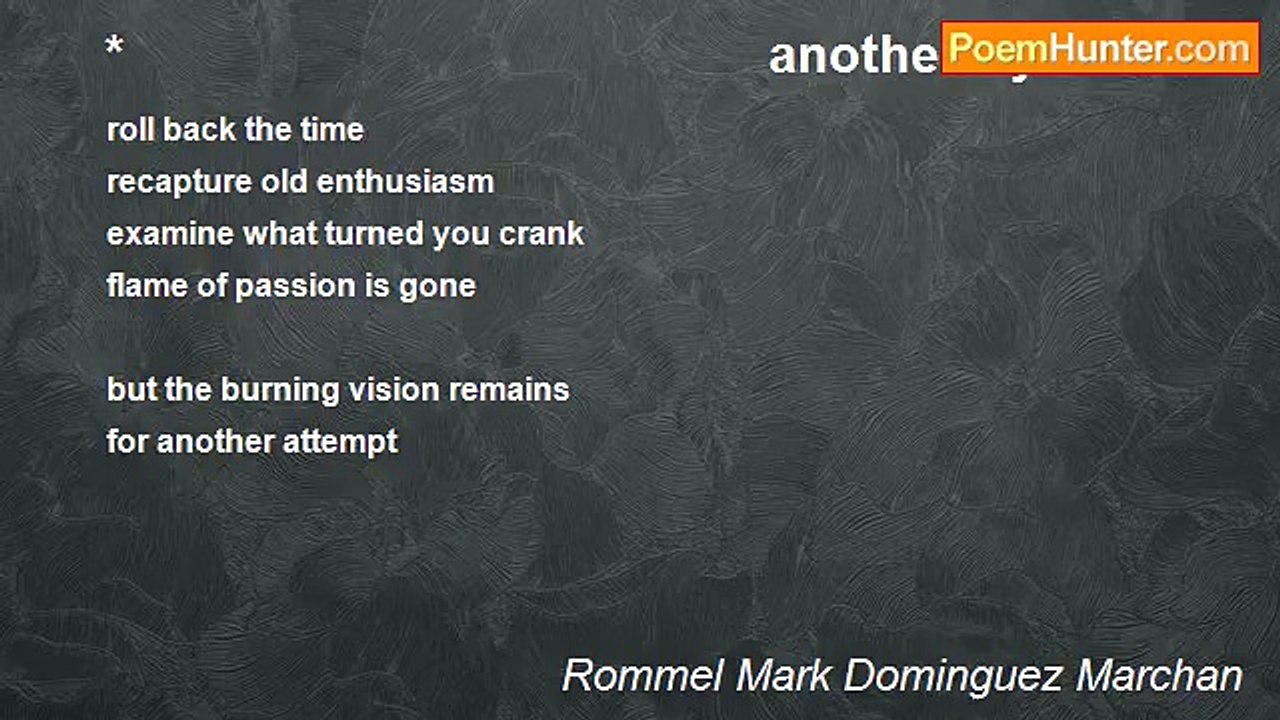Rommel Mark Dominguez Marchan - *                                              another try