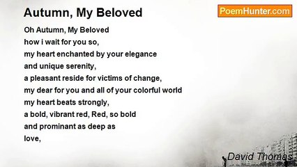 David Thomas - Autumn, My Beloved