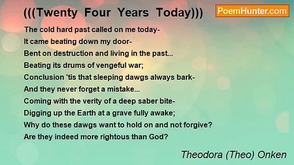 Theodora (Theo) Onken - (((Twenty  Four  Years  Today)))
