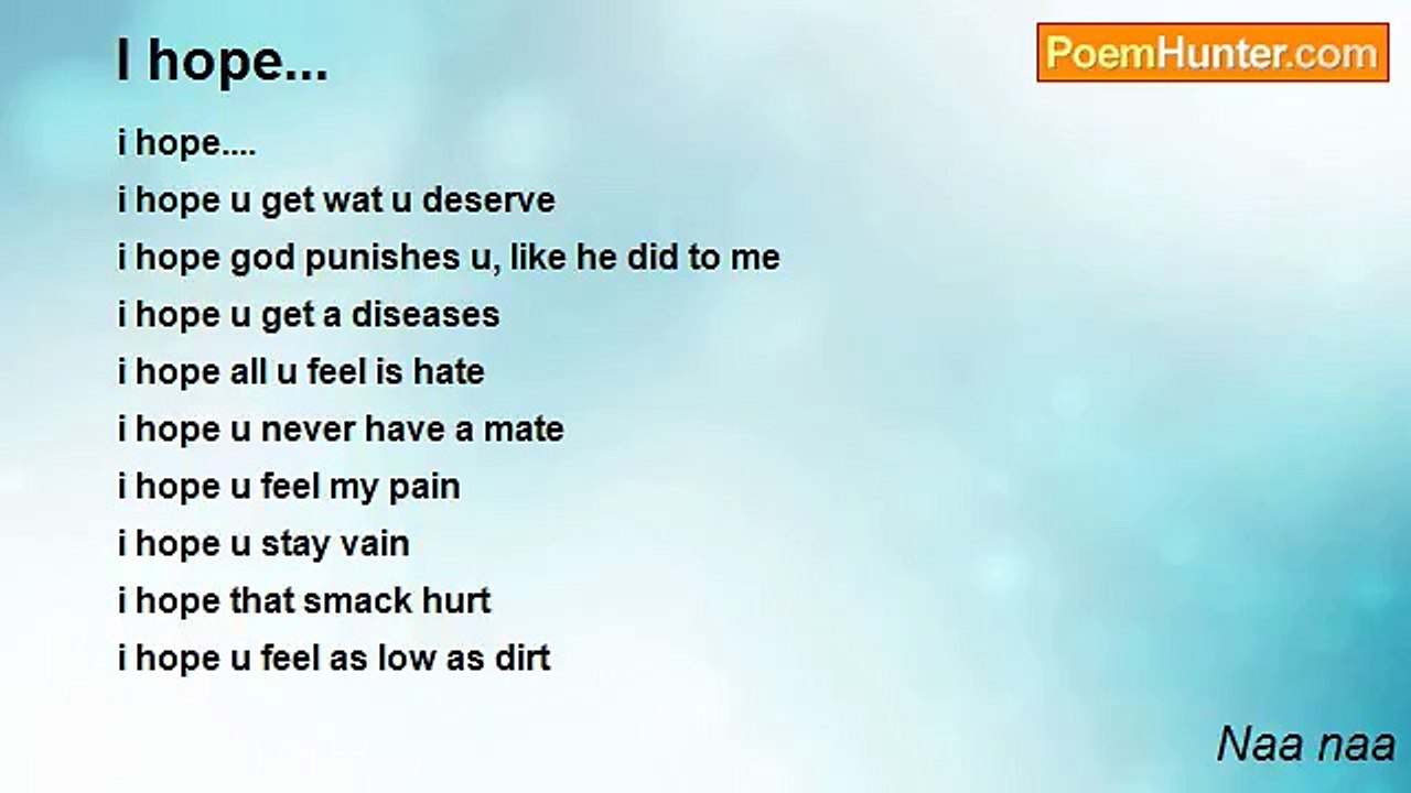 Naa naa - I hope...
