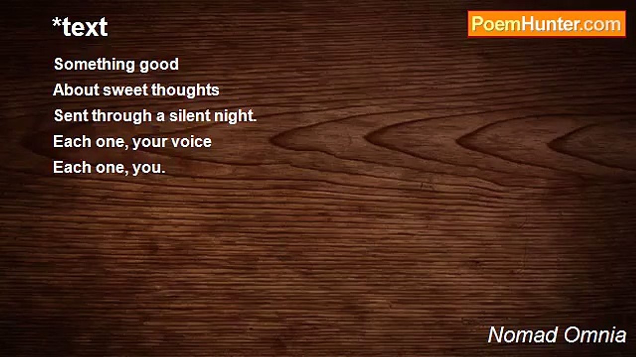 Nomad Omnia - *text